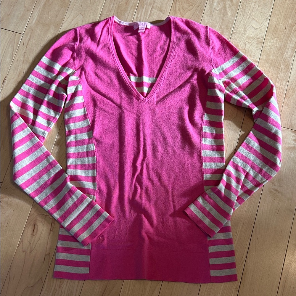 Lilly Pulitzer Vibrant Pink Knit Top